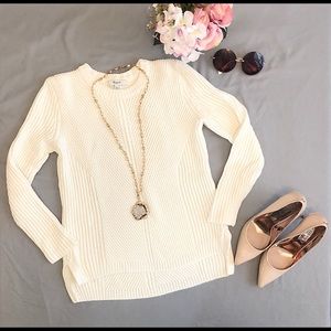 Madewell Cream Knit Sweater | sz S